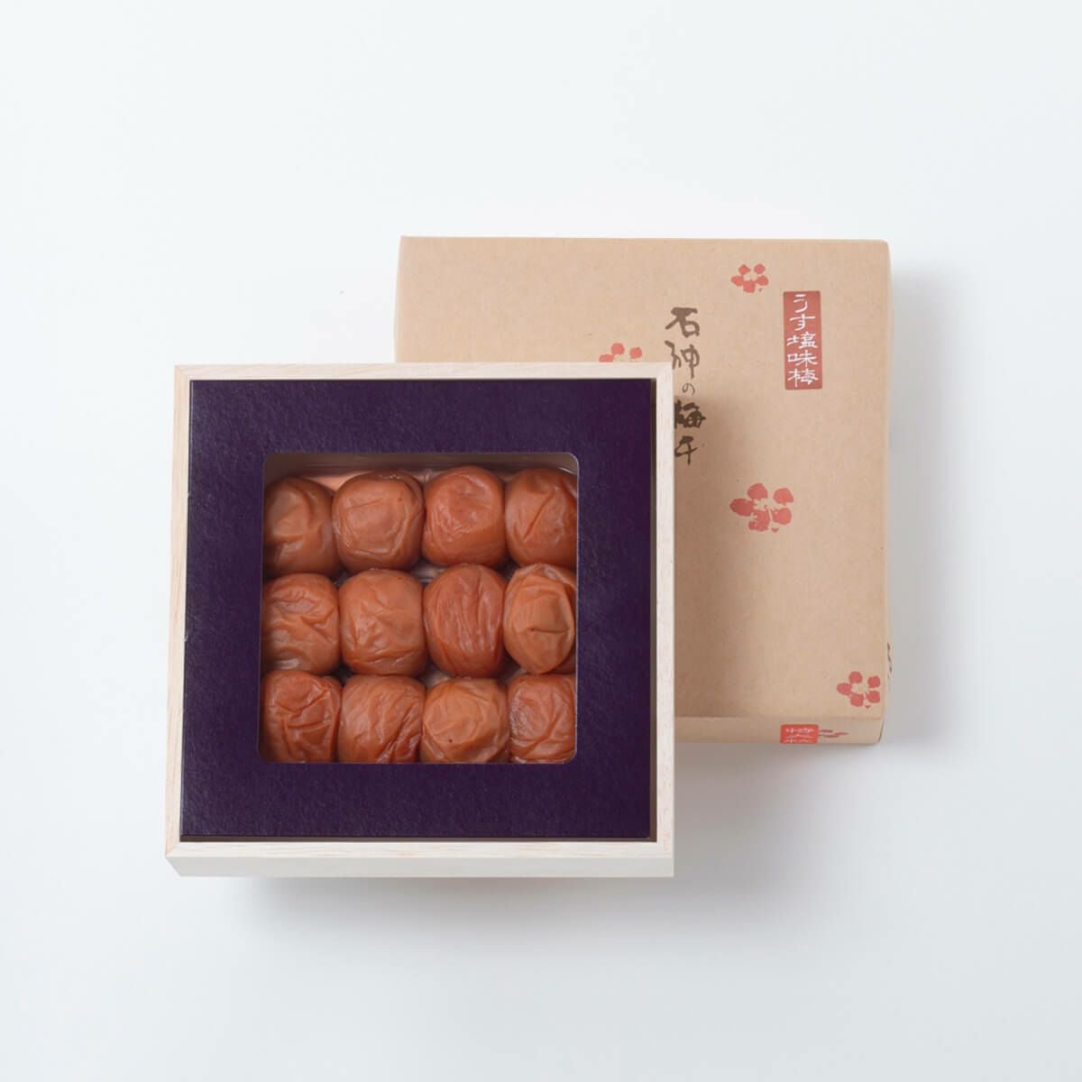 紀州南高梅 うす塩味梅干 特大粒 木箱 400g | 石神邑公式オンライン