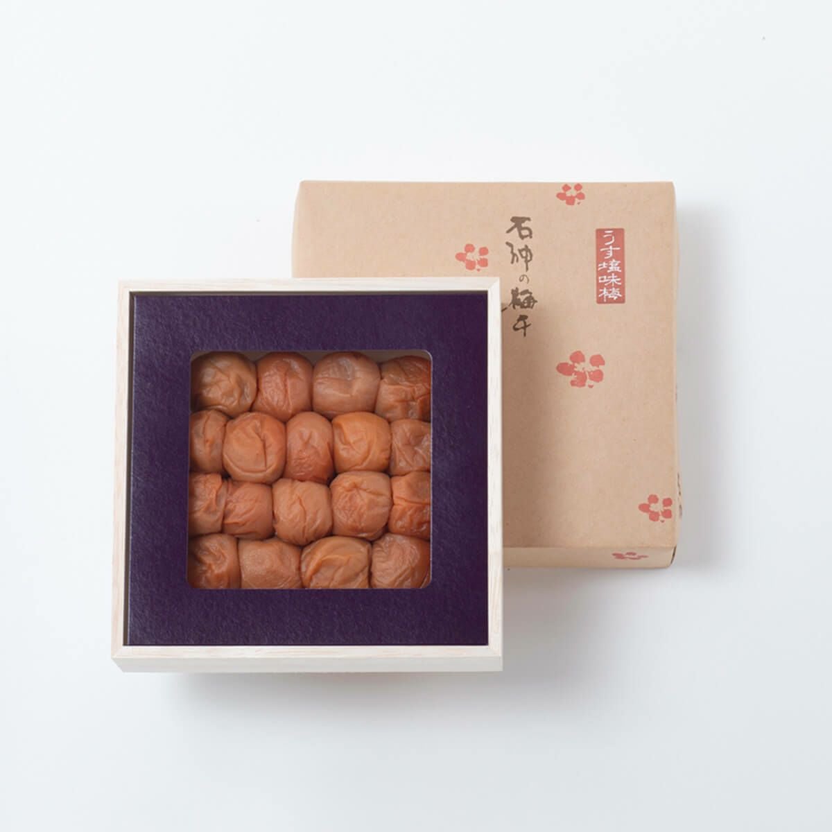 紀州南高梅 うす塩味梅干 木箱 400g | 石神邑公式オンラインショップ