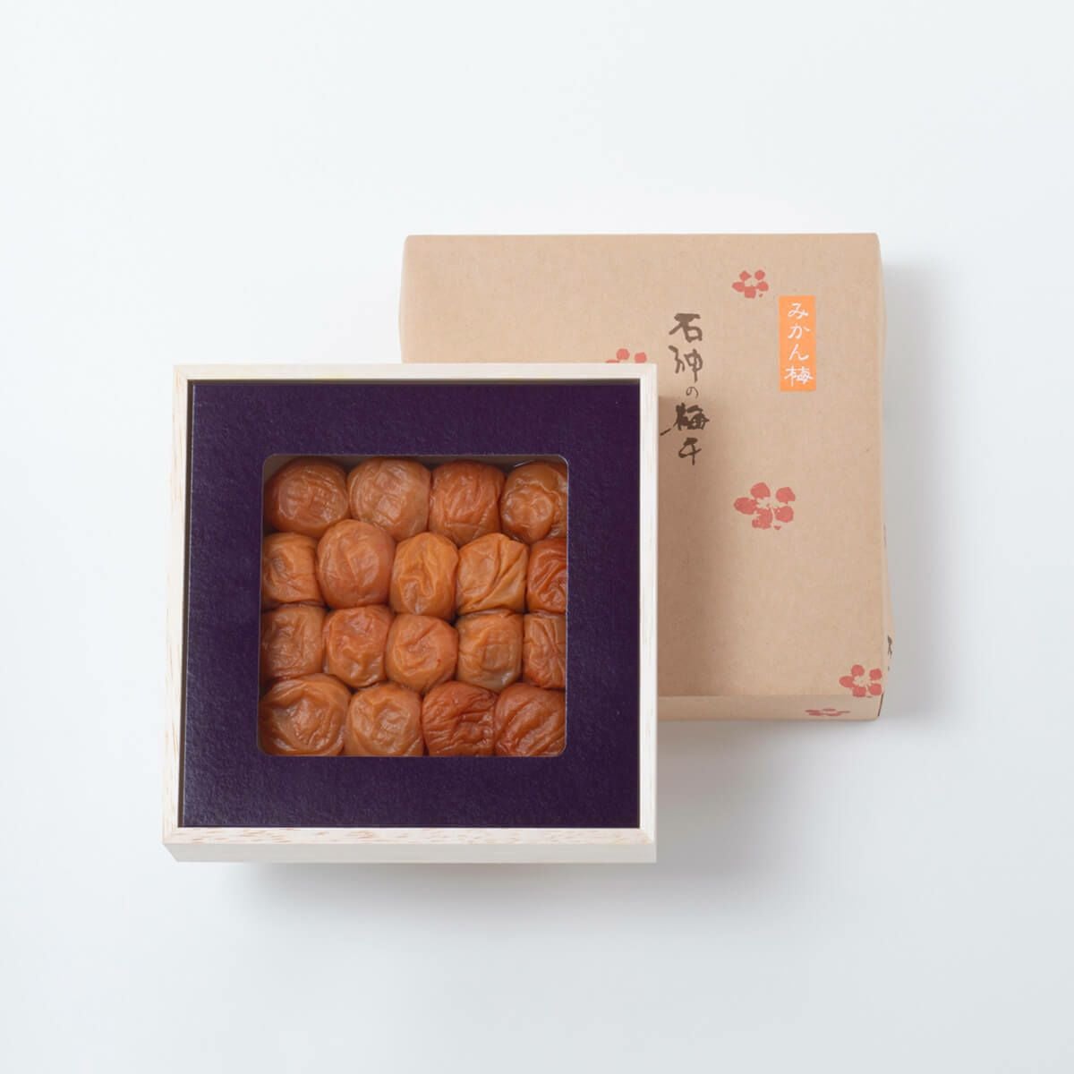 紀州南高梅 みかん梅 木箱 400g | 石神邑公式オンラインショップ