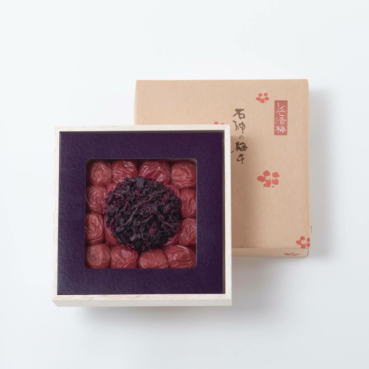 紀州南高梅 しそ漬梅干 木箱 400g | 石神邑公式オンラインショップ