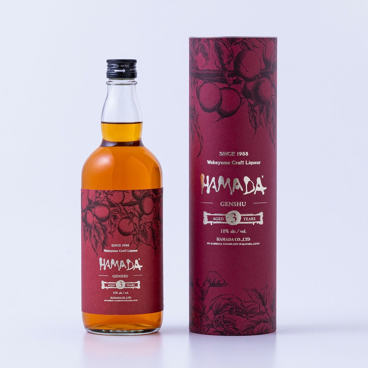 ダー梅様 本格梅酒 「HAMADA」赤ラベル3年熟成 720ml alc.18% | 石神邑公式