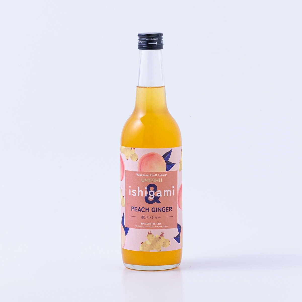 梅酒 ishigami＆（イシガミアンド）桃ジンジャー 600ml　石神邑オンラインショップ
